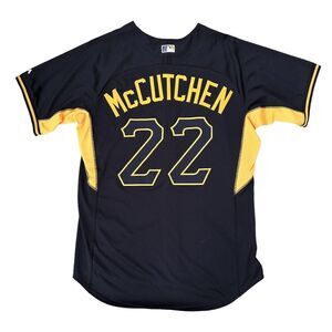 Majestic Andrew‎ McCutchen Men's 48 Batting Practice Jersey Stitched Button MLB